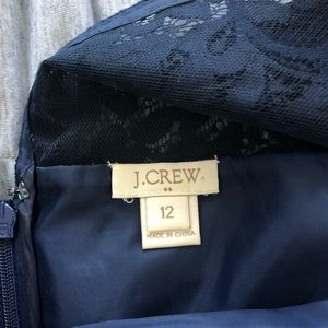 Navy Blue Lace Jcrew cocktail dress - Like new